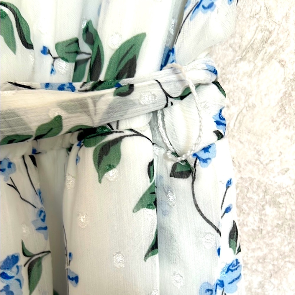 NY Collection Blue and Green Floral High Low Dress‎ - Picture 6 of 14